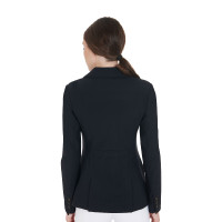 Wettkampfjacke Damen aus technischem Stretchstoff Equestro Schwarz Wettkampfjacke Damen aus technischem Stretchstoff Equestro Schwarz