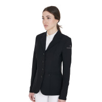 Chaqueta de concurso para mujer con corte anatómico de 4 botones Active Equestro Schwarz Chaqueta de concurso para mujer con corte anatómico de 4 botones Active Equestro Schwarz