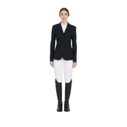Chaqueta de concurso para mujer con corte anatómico de 4 botones Active Equestro Schwarz Chaqueta de concurso para mujer con corte anatómico de 4 botones Active Equestro Schwarz