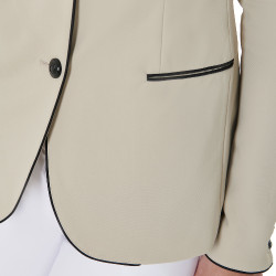 Wettkampfjacke mit 3 Knöpfen Damen Elegance Equestro Oxford-Tan Rosa Wettkampfjacke mit 3 Knöpfen Damen Elegance Equestro Oxford-Tan Rosa