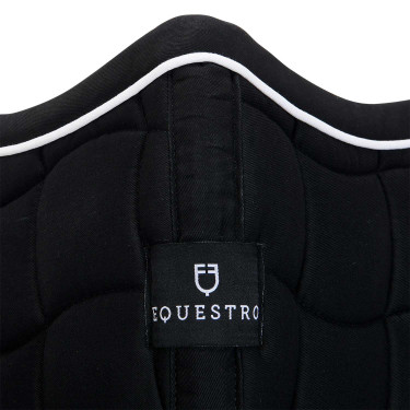 Satteldecke Pony White Trim Equestro Schwarz / schwarz
