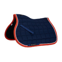 Satteldecke Pony White Trim Equestro Marine / Rot Blau