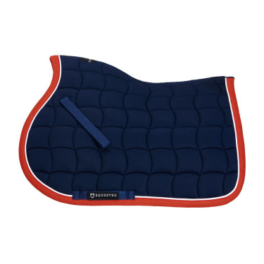 Satteldecke Pony White Trim Equestro Marine / Rot Blau Satteldecke Pony White Trim Equestro Marine / Rot Blau