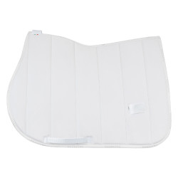 Spring-Satteldecke aus Samt und technischem Stoff Equestro Weiß / weiß Wei&szlig;