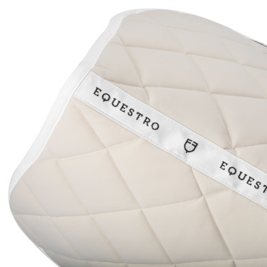 Tapis de selle obstacle en tissu technique White Line Edition Equestro Beige