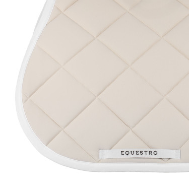 Tapis de selle obstacle en tissu technique White Line Edition Equestro Beige