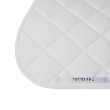 Satteldecke Springen aus technischem Stoff White Line Edition Equestro Weiß Wei&amp;amp;amp;amp;amp;szlig;