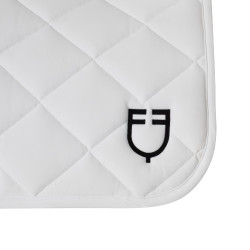 Satteldecke Springen aus technischem Stoff White Line Edition Equestro Weiß Wei&amp;amp;amp;amp;amp;szlig;