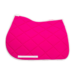 Satteldecke Springen aus atmungsaktivem Funktionsstoff GP Equestro Fuchsia / Weiß Rosa