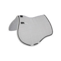 Spring-Sattelpad aus atmungsaktivem technischem Gewebe Elegance Equestro Kollektion Weiß Weiß Spring-Sattelpad aus atmungsaktivem technischem Gewebe Elegance Equestro Kollektion Weiß Weiß