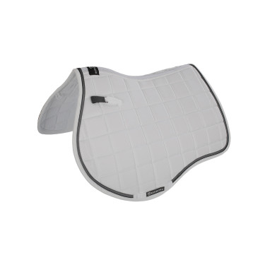 Spring-Sattelpad aus atmungsaktivem technischem Gewebe Elegance Equestro Kollektion Weiß Weiß Spring-Sattelpad aus atmungsaktivem technischem Gewebe Elegance Equestro Kollektion Weiß Weiß