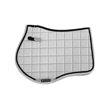 Spring-Sattelpad aus atmungsaktivem technischem Gewebe Elegance Equestro Kollektion Weiß Weiß Spring-Sattelpad aus atmungsaktivem technischem Gewebe Elegance Equestro Kollektion Weiß Weiß