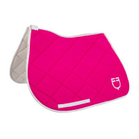 Spring-Satteldecke aus technischem Gewebe mit GP Equestro-Logo Petrol / Schwarz Blau