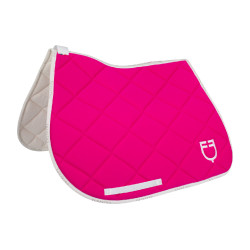 Spring-Satteldecke aus technischem Gewebe mit GP Equestro-Logo Fuchsia / Weiß Rosa