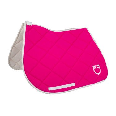 Spring-Satteldecke aus technischem Gewebe mit GP Equestro-Logo Fuchsia / Weiß Rosa Spring-Satteldecke aus technischem Gewebe mit GP Equestro-Logo Fuchsia / Weiß Rosa