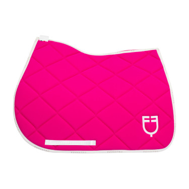 Spring-Satteldecke aus technischem Gewebe mit GP Equestro-Logo Fuchsia / Weiß Rosa Spring-Satteldecke aus technischem Gewebe mit GP Equestro-Logo Fuchsia / Weiß Rosa