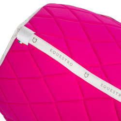 Spring-Satteldecke aus technischem Gewebe mit GP Equestro-Logo Fuchsia / Weiß Rosa