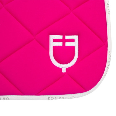 Spring-Satteldecke aus technischem Gewebe mit GP Equestro-Logo Fuchsia / Weiß Rosa Spring-Satteldecke aus technischem Gewebe mit GP Equestro-Logo Fuchsia / Weiß Rosa