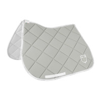 Spring-Satteldecke aus technischem Gewebe mit GP Equestro-Logo Petrol / Schwarz Blau