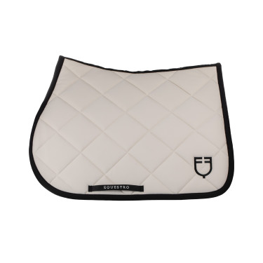 Spring-Sattelpad aus technischem Stoff mit gesticktem Logo Black Line Edition Equestro Spring-Sattelpad aus technischem Stoff mit gesticktem Logo Black Line Edition Equestro