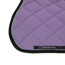 Spring-Sattelpad aus technischem Stoff mit gesticktem Logo Black Line Edition Equestro Violette Dahlie Lila