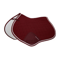 Tapis de selle obstacle en coton modelé Equestro Bordeaux