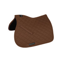 Satteldecke Springen aus Baumwolle Kollektion Basic Equestro Braun