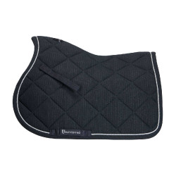 Satteldecke Springen aus Baumwolle mit Borte Diamond Equestro Grau Satteldecke Springen aus Baumwolle mit Borte Diamond Equestro Grau