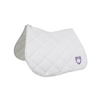 Spring-Satteldecke mit mehrfarbigem Logo GP Equestro Weiß / weiß / violett Dahlie Wei&amp;amp;amp;amp;amp;szlig;