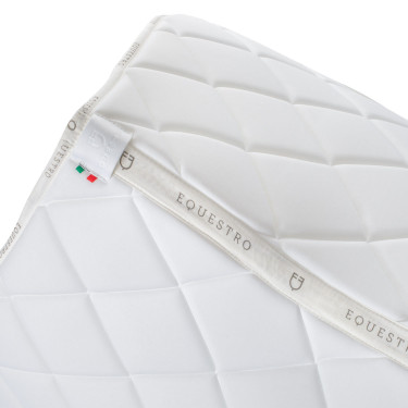 Spring-Satteldecke mit mehrfarbigem Logo GP Equestro Weiß / weiß / violett Dahlie Wei&amp;amp;amp;amp;amp;szlig;