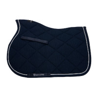 Spring-Satteldecke Pony Diamond aus Baumwolle mit Borten Equestro Weiß Wei&amp;amp;amp;amp;amp;amp;szlig;