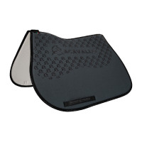 Sprungteppich aus Lycra mit Gel-Grip und Unterseite aus Bambusfaser Acavallo Goldener Rauch / Schwarz Grau