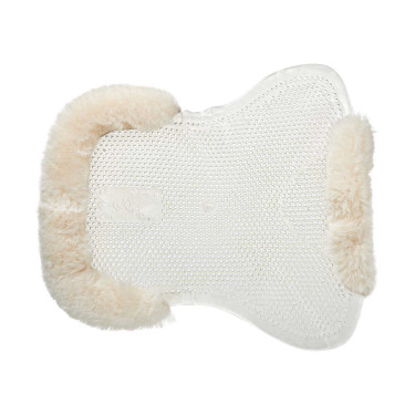Gel-Stoßdämpfer Pony mit Ausschnitt und Lammfellrand Classic Acavallo Transparent / naturfarben