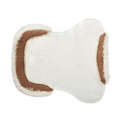 Gel-Stoßdämpfer Pony mit Ausschnitt und Lammfellrand Classic Acavallo Transparent / naturfarben