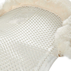 Gel-Stoßdämpfer Pony mit Ausschnitt und Lammfellrand Classic Acavallo Transparent / naturfarben
