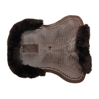 Gel-Stoßdämpfer Pony mit Ausschnitt und Lammfellrand Classic Acavallo Transparent / Weiß