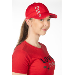 Derby-Kappe HKM Magenta Rosa