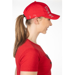 Derby-Kappe HKM Magenta Rosa