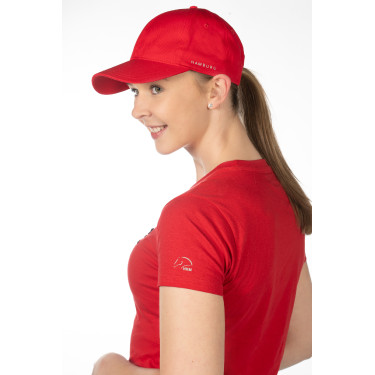 Derby-Kappe HKM Magenta Rosa