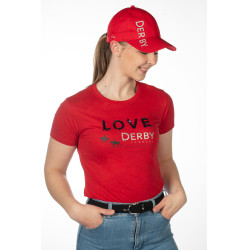 Derby-Kappe HKM Magenta Rosa