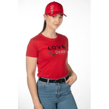 Derby-Kappe HKM Magenta Rosa