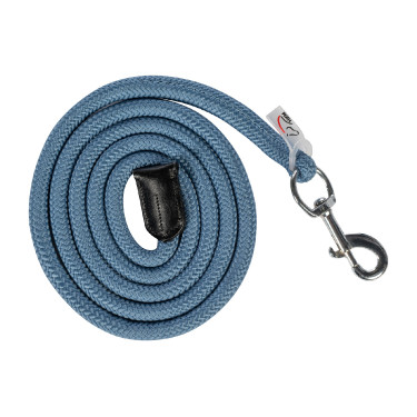 Longe Carlotta mit Karabinerhaken HKM Blaugrau