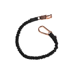 Elastische Anbindestrick Roségold HKM Schwarz / Roségold