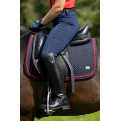 Damenhose Aruba Denim Vollbesatz Silikon HKM Dunkelblau