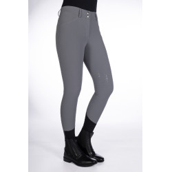 Damenreithose Tampa mit Silikon-Besatz HKM Grau