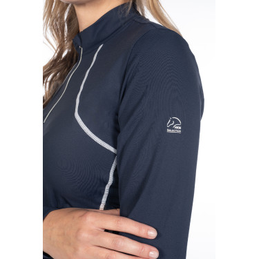 Damen-Funktionsshirt Aruba Langarm HKM Dunkelblau