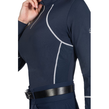 Damen-Funktionsshirt Aruba Langarm HKM Dunkelblau