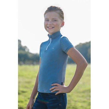 Funktions-T-Shirt Kinder Aymee HKM Blaugrau Funktions-T-Shirt Kinder Aymee HKM Blaugrau