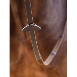 LeMieux Webbed Continental Zügel Braun / Silber