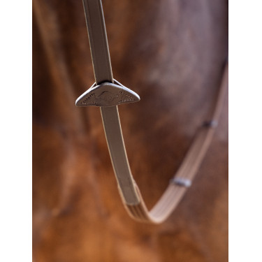 LeMieux Webbed Continental Zügel Braun / Silber